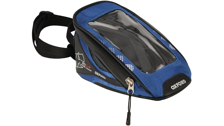 Oxford Tankrucksack blau, Tankrucksack "M1R" 1 l Volumen, Maße: (B x H x T): 14 x 18 x 24 cm