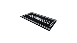 Oxford Werkstattmatte Cafe, Werkstattmatte "L" 5 mm hochfloriger Teppich, genähte und gebundene Kanten