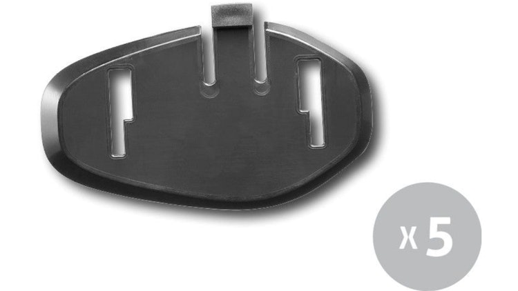 Interphone Befestigungsklammer 5 Stück, universal, Ersatz-Klebeklammern 3M-Klebeband