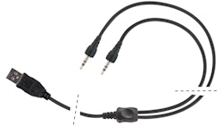 Interphone Ladekabel USB-Anschluss, Kabellänge 110 cm
