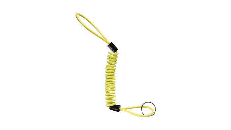 Oxford Erinnerungskabel gelb, Erinnerungskabel "Minder" Für Bremsscheibenschlösser, 4 mm Ø