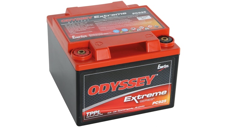 Odyssey Reinbleibatterie wartungsfrei, inklusive Winkeladaptersatz für BMW