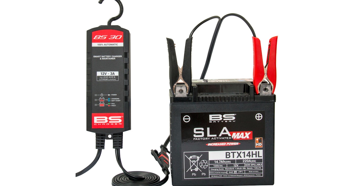 BS-Battery Batterieladegerät 12 Volt, Batterieladegerät BS30 Maximale  Ladestromstärke 3, 0 A