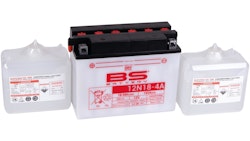 BS-Battery Batterie BS-Battery, Standard, inkl. Säurepack, GARDEN Serie, Batterie "12N18-4A"