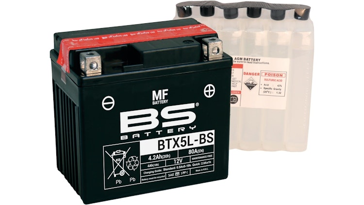 BS-Battery Batterie BS-Battery, MTF, wartungsfrei, Batterie "YTX5L-BS" ETN: 504 012 003