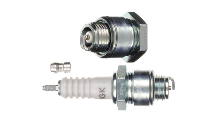 NGK Zündkerze B6S, Schlüsselweite 20, 8, Zündkerze Gruppe B, 14 mm Gewinde