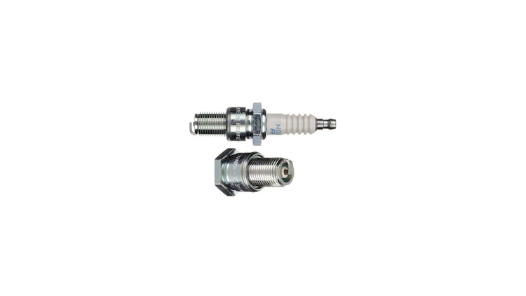NGK Zündkerze BR8ES, Schlüsselweite 20, 8, Zündkerze Gruppe B, 14 mm Gewinde