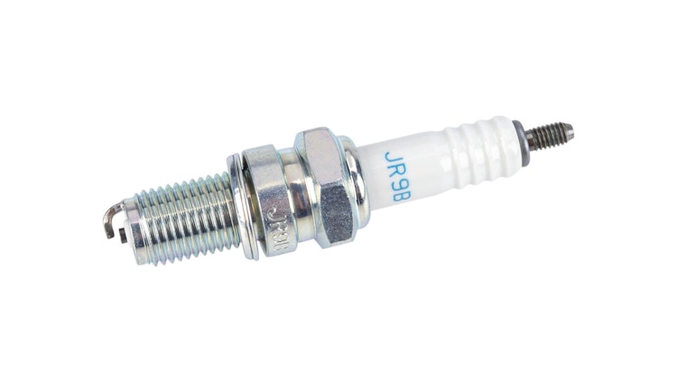 NGK Zündkerze JR9B, Zündkerze Gruppe J, Gewindedurchmesser 12 mm, Schlüsselweite 18