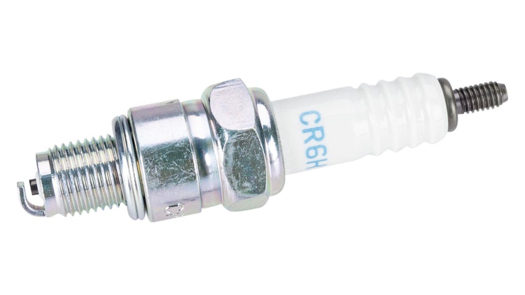 NGK Zündkerze CR6HS, Zündkerze Gruppe C, Gewindedurchmesser 10 mm, Schlüsselweite 16