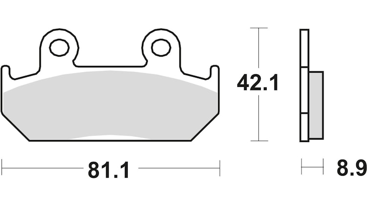 TRW Bremsbelag Typ SV Sintermetall mit ABE, Bremsbelag "MCB 562" Satz