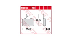 TRW Bremsbelag Typ RSI, Sintermetall Offroad Racing, Bremsbelag "MCB 767" Rennsportartikel