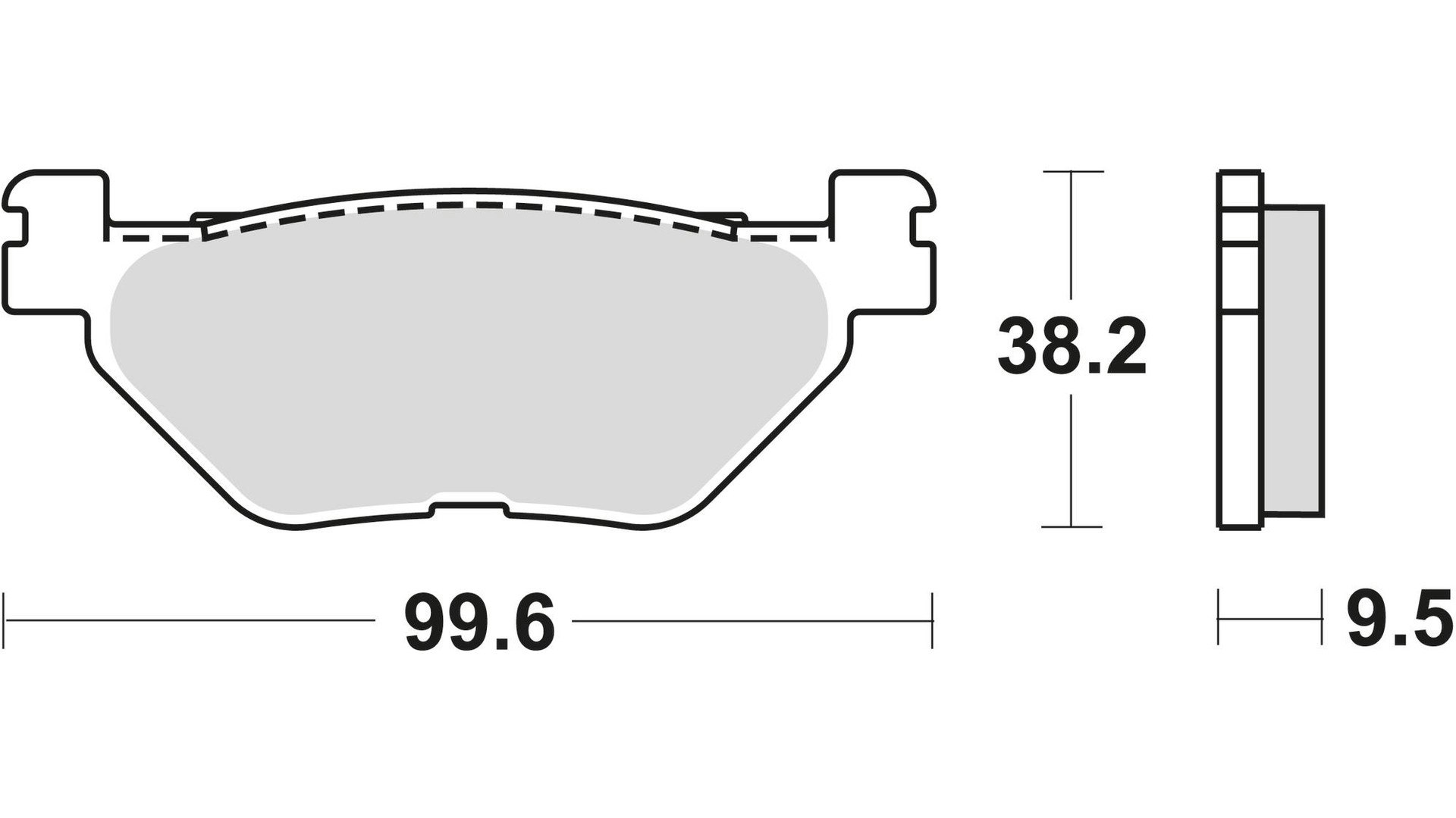 TRW Bremsbelag Typ SH Sintermetall mit ABE, Bremsbelag "MCB 731" Satz