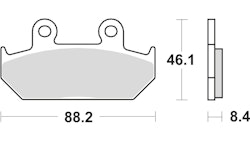 TRW Bremsbelag Typ Organisch Standard mit ABE, Bremsbelag "MCB 571" Satz