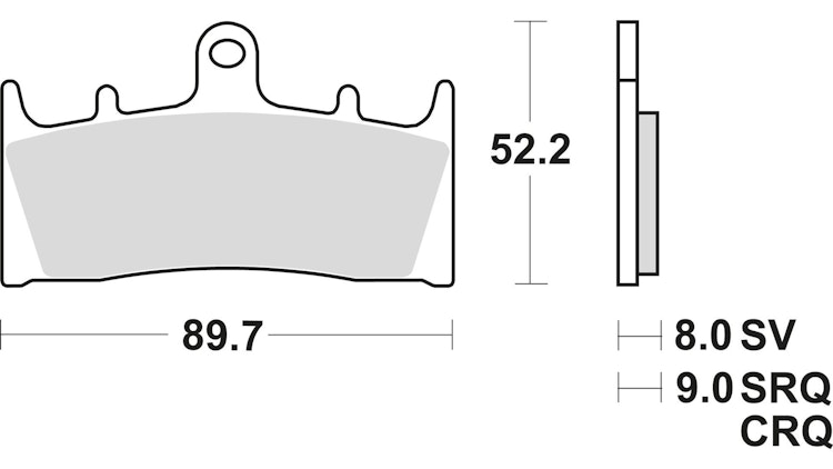 TRW Bremsbelag Typ SV Sintermetall mit ABE, Bremsbelag "MCB 659" Satz