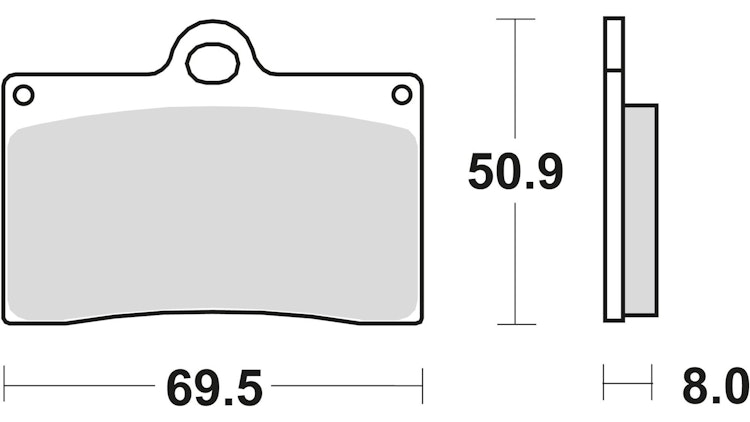 TRW Bremsbelag Typ Organisch Standard mit ABE, Bremsbelag "MCB 540" Satz