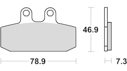 TRW Bremsbelag Typ Organisch Standard mit ABE, Bremsbelag "MCB 557" Satz