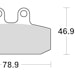 TRW Bremsbelag Typ Organisch Standard mit ABE, Bremsbelag "MCB 557" SatzBild