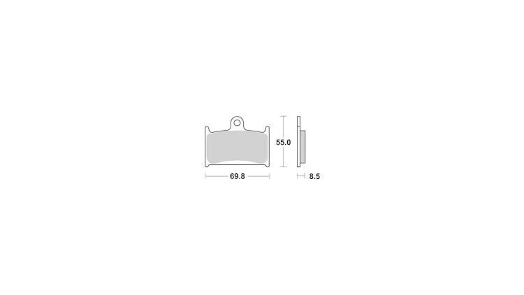 TRW Bremsbelag Typ Organisch Standard, Bremsbelag "MCB 595" Satz