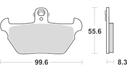 TRW Bremsbelag Typ SV Sintermetall mit ABE, Bremsbelag "MCB 621" Satz