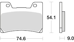TRW Bremsbelag Typ Organisch Standard mit ABE, Bremsbelag "MCB 622" Satz
