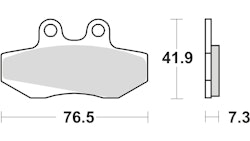 TRW Bremsbelag Typ Organisch Standard mit ABE, Bremsbelag "MCB 629" Satz