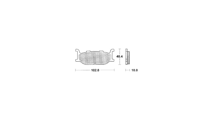 TRW Bremsbelag Typ SV Sintermetall mit ABE, Bremsbelag "MCB 640" Satz
