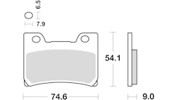 TRW Bremsbelag Typ SV Sintermetall mit ABE, Bremsbelag "MCB 642" Satz