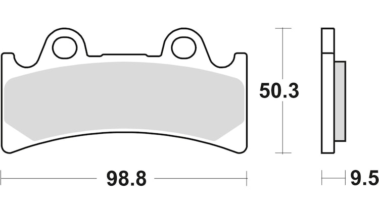 TRW Bremsbelag Typ SV Sintermetall mit ABE, Bremsbelag "MCB 656" Satz