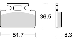 TRW Bremsbelag Typ Organisch Standard mit ABE, Bremsbelag "MCB 589" Satz