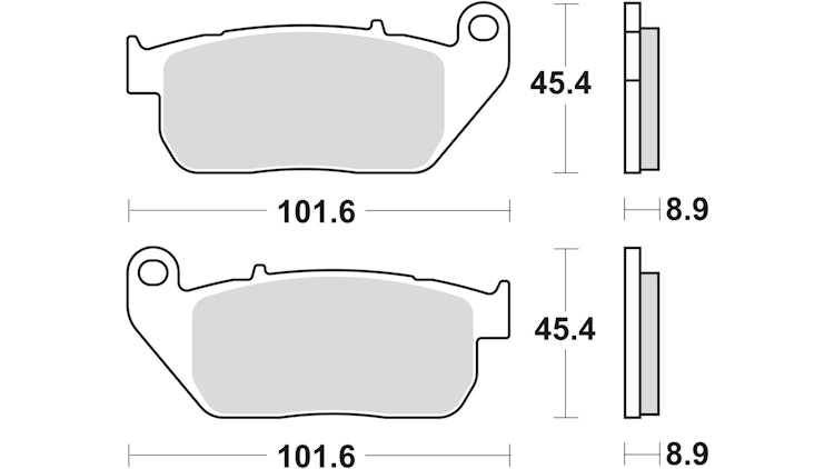 TRW Bremsbelag Typ PC, Organisch Performance Comfort, Bremsbelag "MCB 753" Satz