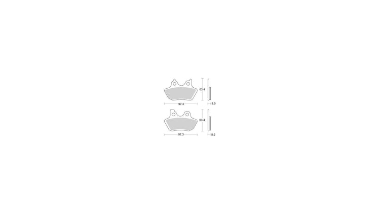 TRW Bremsbelag Typ PC, Organisch Performance Comfort, Bremsbelag "MCB 777" Satz