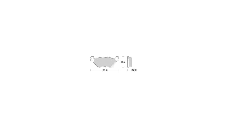 TRW Bremsbelag Typ SRM Sintermetall mit ABE, Bremsbelag "MCB 722" Satz