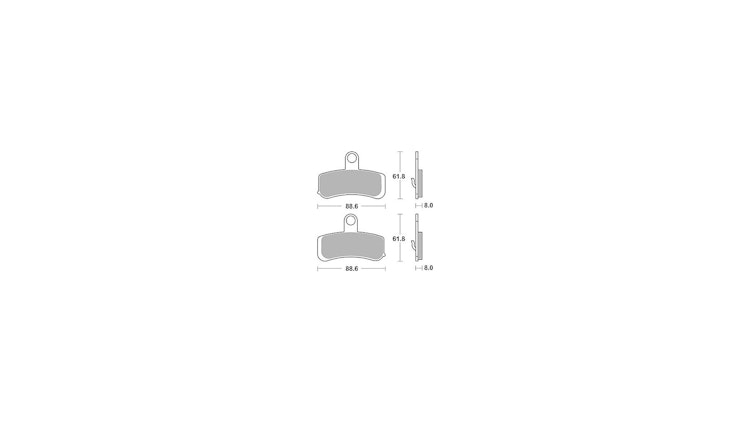 TRW Bremsbelag Typ PC, Organisch Performance Comfort, Bremsbelag "MCB 813" Satz