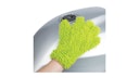 Vorschaubild Oxford Microfaser-Waschhandschuh grün / grau, Microfaser-Waschhandschuh Weich und saugfähig