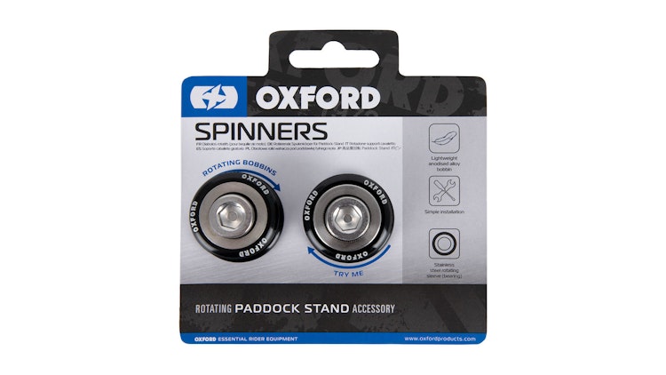 Oxford Prismabuchsen M10 x 1, 5 mm, Prismabuchsen "SPINNERS" Für V-Aufnahme, drehbar, schwarz