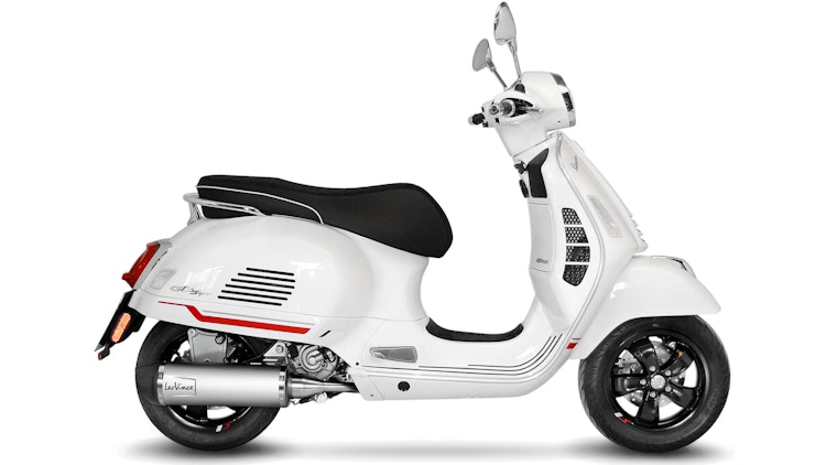 LeoVince Komplettanlage Edelstahl SBK LV ONE EVO für PIAGGIO VESPA GTS 300 HPE mit Katalysator
