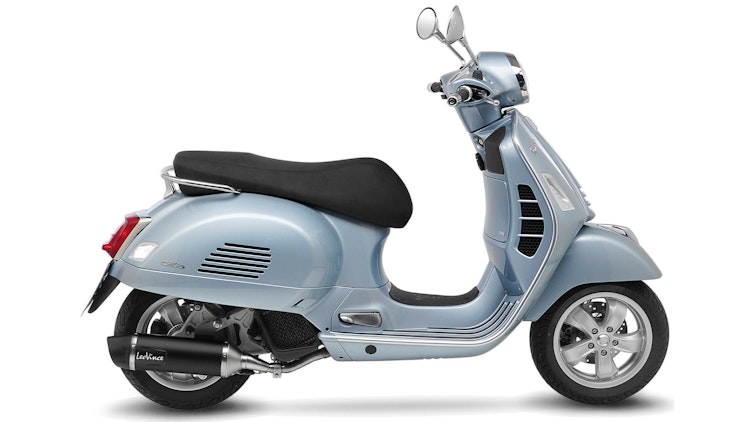 LeoVince SLIP-ON Edelstahl SBK NERO für PIAGGIO VESPA GTS/SUPER 125 mit Katalysator