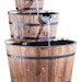 Heissner Gartenbrunnen Wooden Barrels mit 3 Kübeln (016592-00)Bild