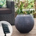 Heissner Solar-Gartenbrunnen "Ball LED", black color, 50x50x43cm