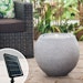 Heissner Solar-Gartenbrunnen "Ball LED", grey color, 50x50x43cm