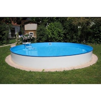 Summer Fun Stahlwand Pool-Set BALEAREN Halbhoch-Einbaubecken Ø 500 x 150 cm