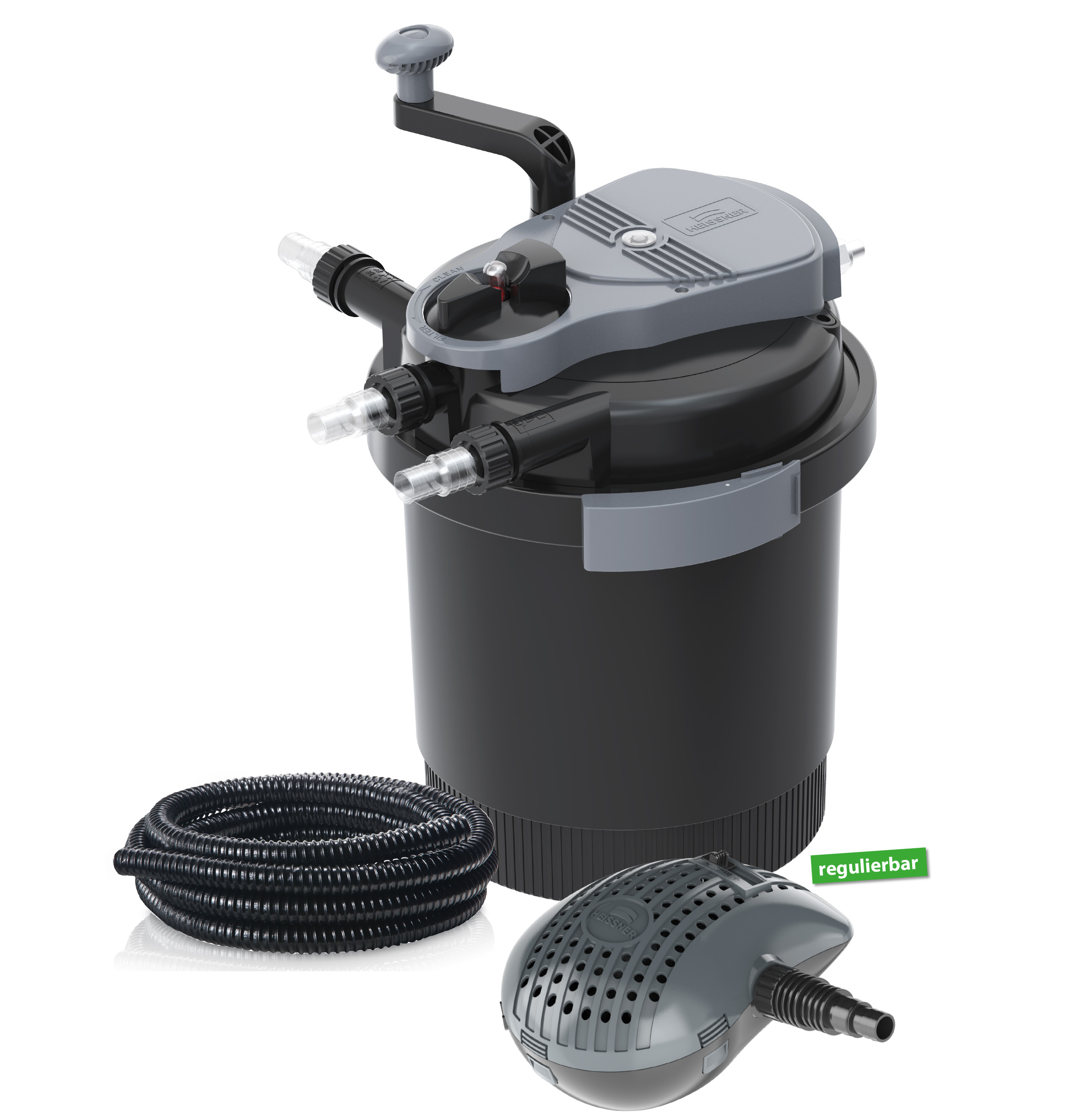 Vorschaubild Galerie Heissner SMARTLINE Druckfilter, 7W UVC, mit Pumpe (HLF4000-00) ab Modell 2021