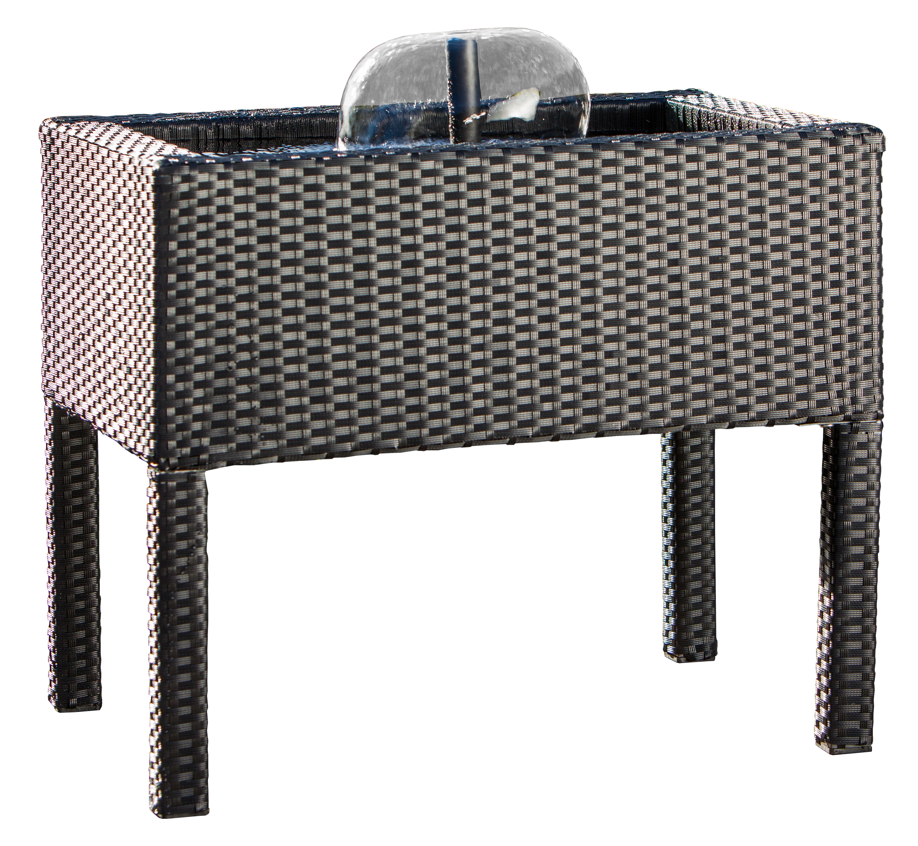 Vorschaubild Galerie Heissner Rattan Hochteich, schwarz (015196-00)