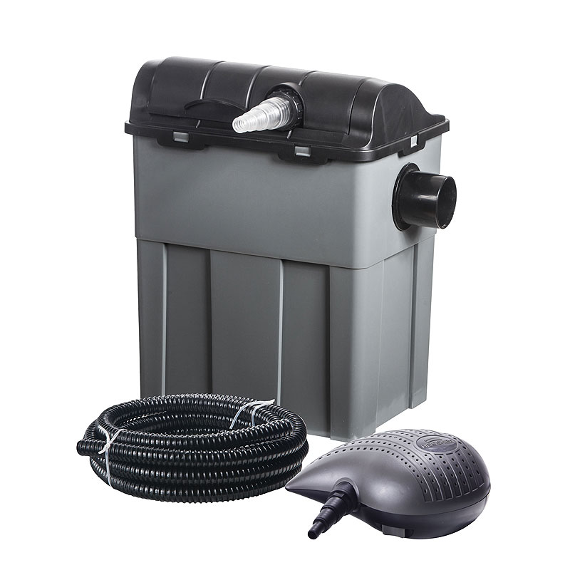 Vorschaubild Galerie Heissner Durchlauffilter-Set 10m³ - 3300 l/h - 11W UVC (FPU10100-00) bis 2020