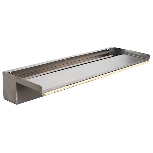 Heissner Wasserfall-Element Edelstahl 60 cm mit LED (W486-00)