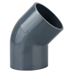 Heissner Klebe-Winkel 45° (PVC), 50mm (Z743-00)