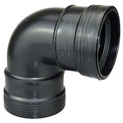 Heissner Steck-Bogen 87° (PP), 75mm, Gummidichtung (Z924-00)