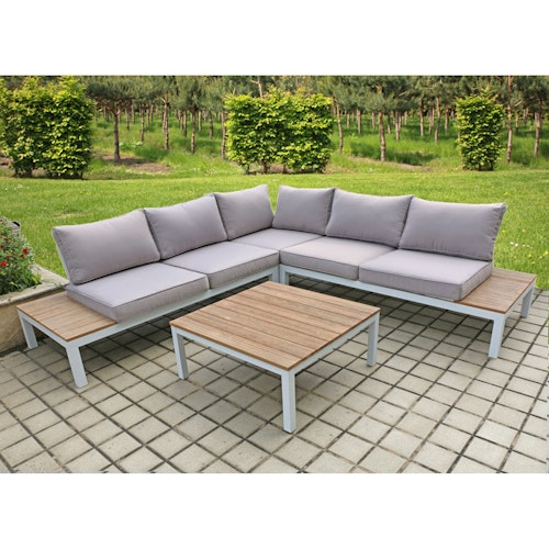 Garden Pleasure Lounge-Set VALENTINA, Aluminium / Nonwood / Kissen 100 % Polyester