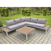 Garden Pleasure Lounge-Set VALENTINA, Aluminium / Nonwood / Kissen 100 % Polyester