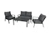 Garden Pleasure Lounge Set VICTORIA, Aluminium / Kunststoffgewebe / Kissen 100 % PolyesterBild